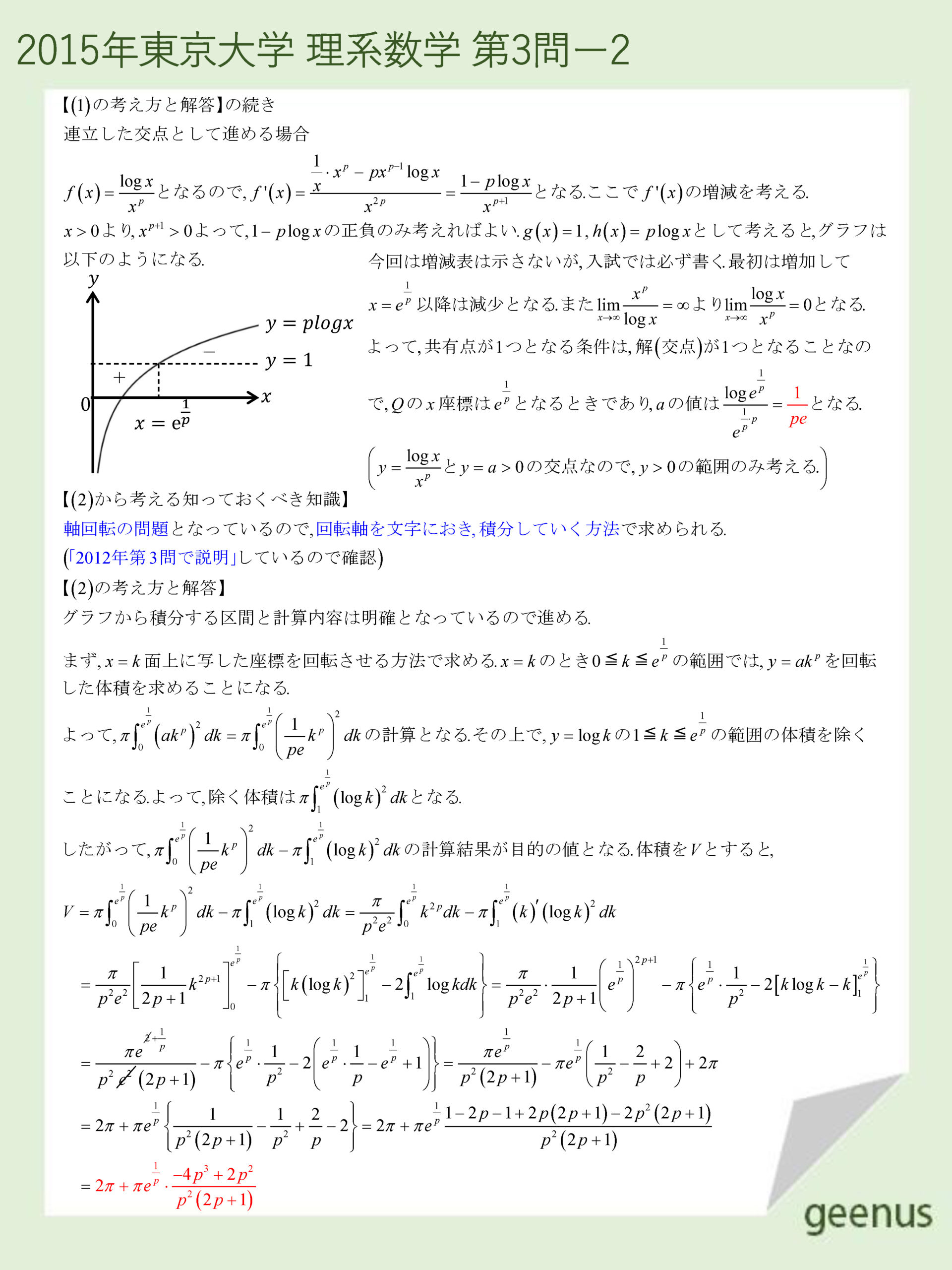 東大理系数学2015年第３問の解説2
